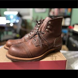 Red Wing Iron Ranger 8111 Size 8D Amber Harness